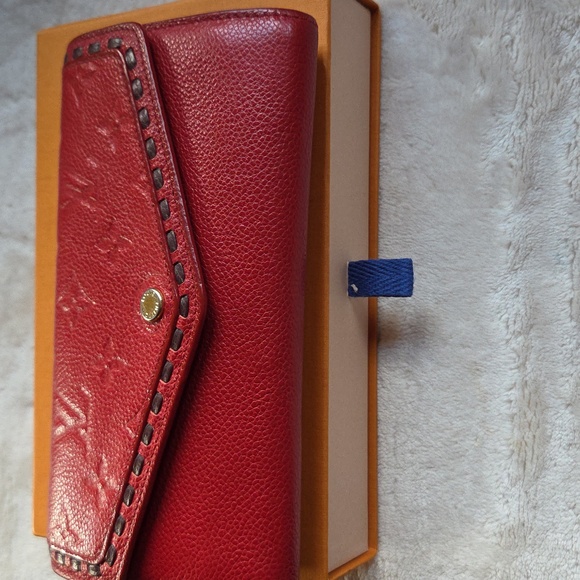 Louis Vuitton Empreinte Red Leather Wallet - Picture 6 of 9